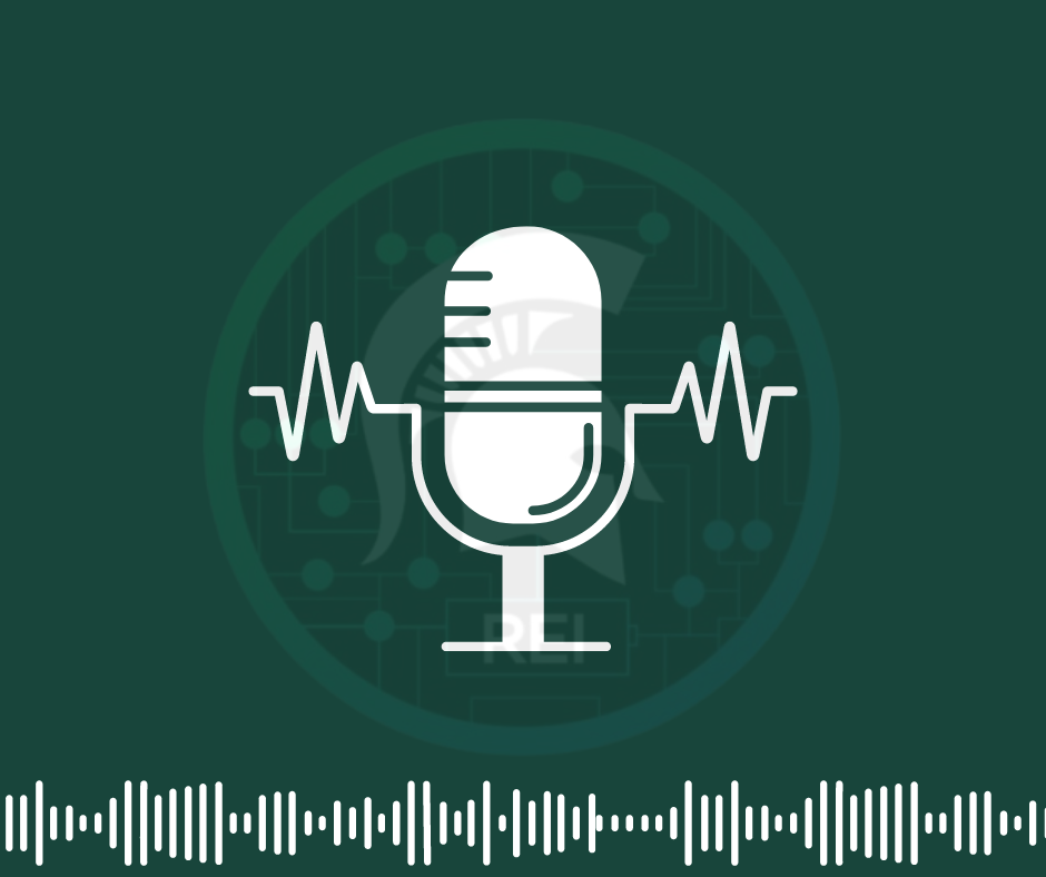 Logo with microphone